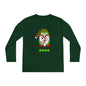Candy Cane Crew Gnome Youth Long Sleeve Tee