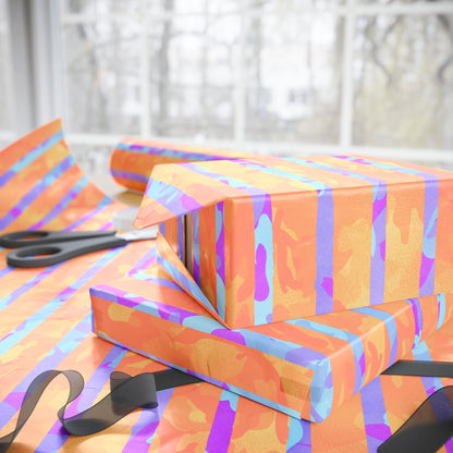 Split Spectrum Camo Wrapping Paper