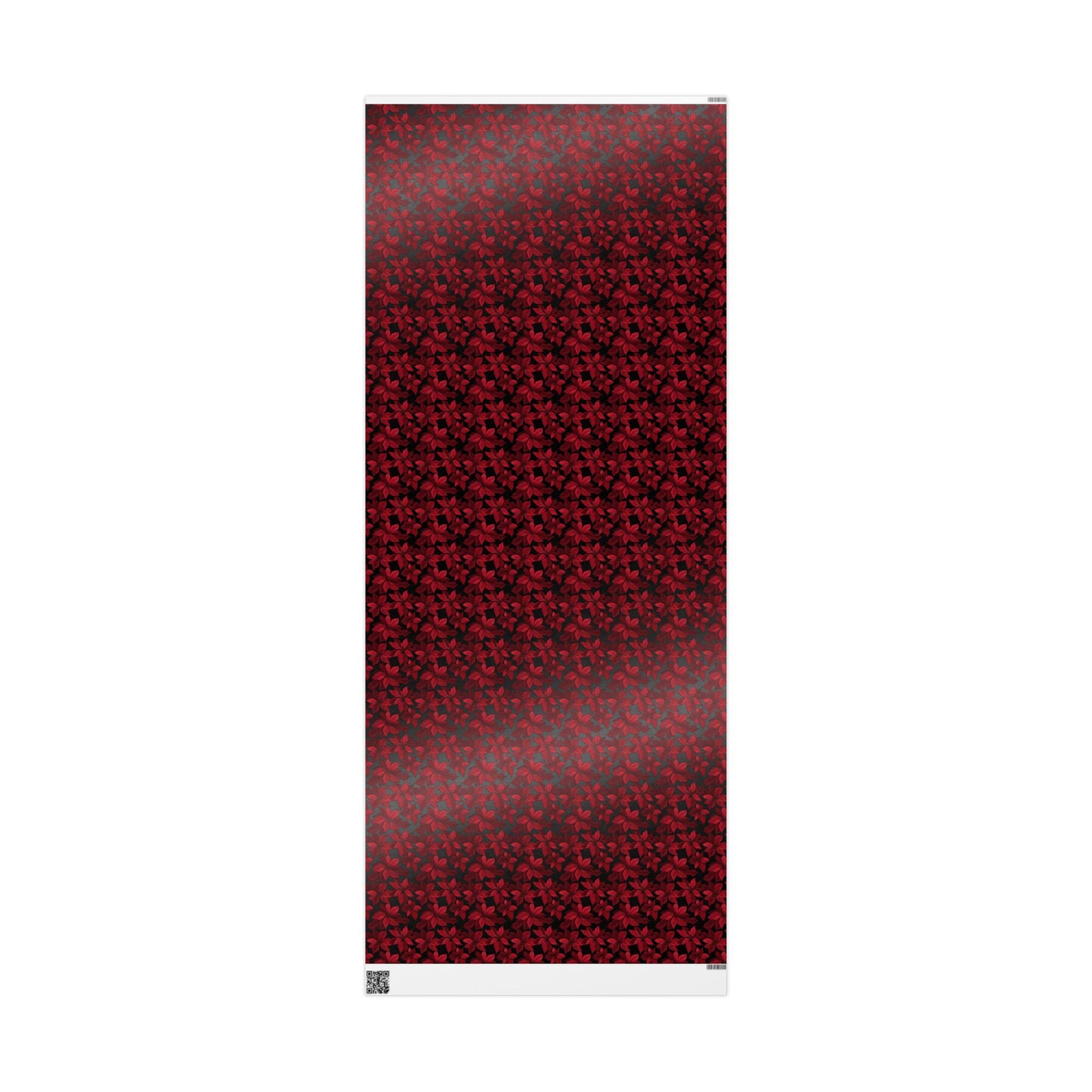 Midnight Poinsettia Garden Wrapping Paper