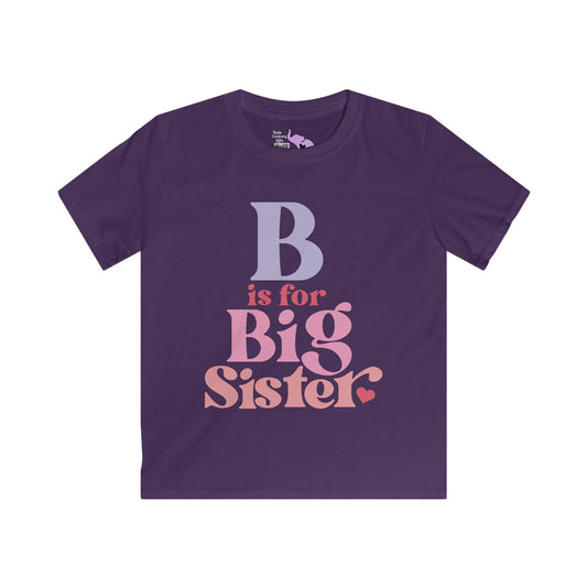 B is for Big Sister Youth Softstyle Tee