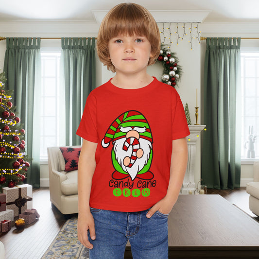 Candy Cane Crew Gnome Heavy Cotton™ Toddler T-shirt