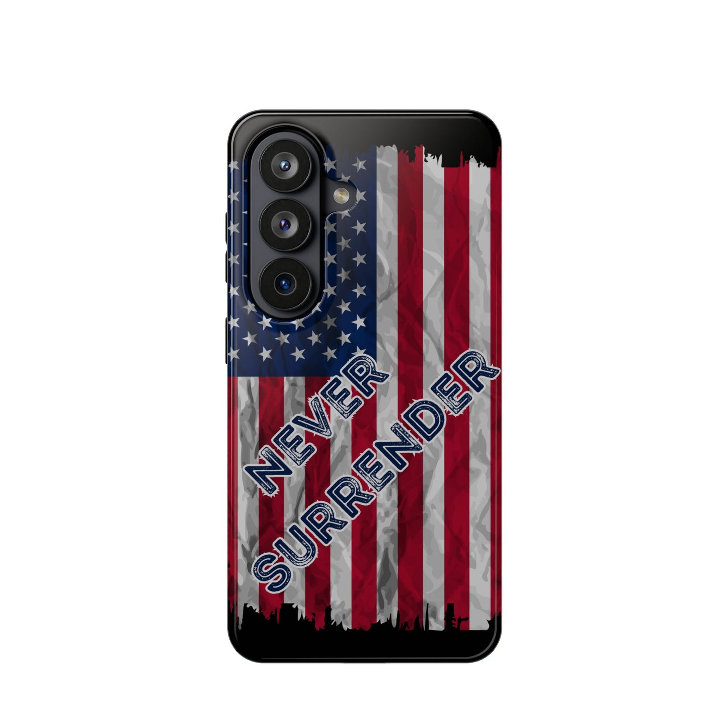 Never Surrender American Flag MagSafe® Compatible Tough Case for iPhone