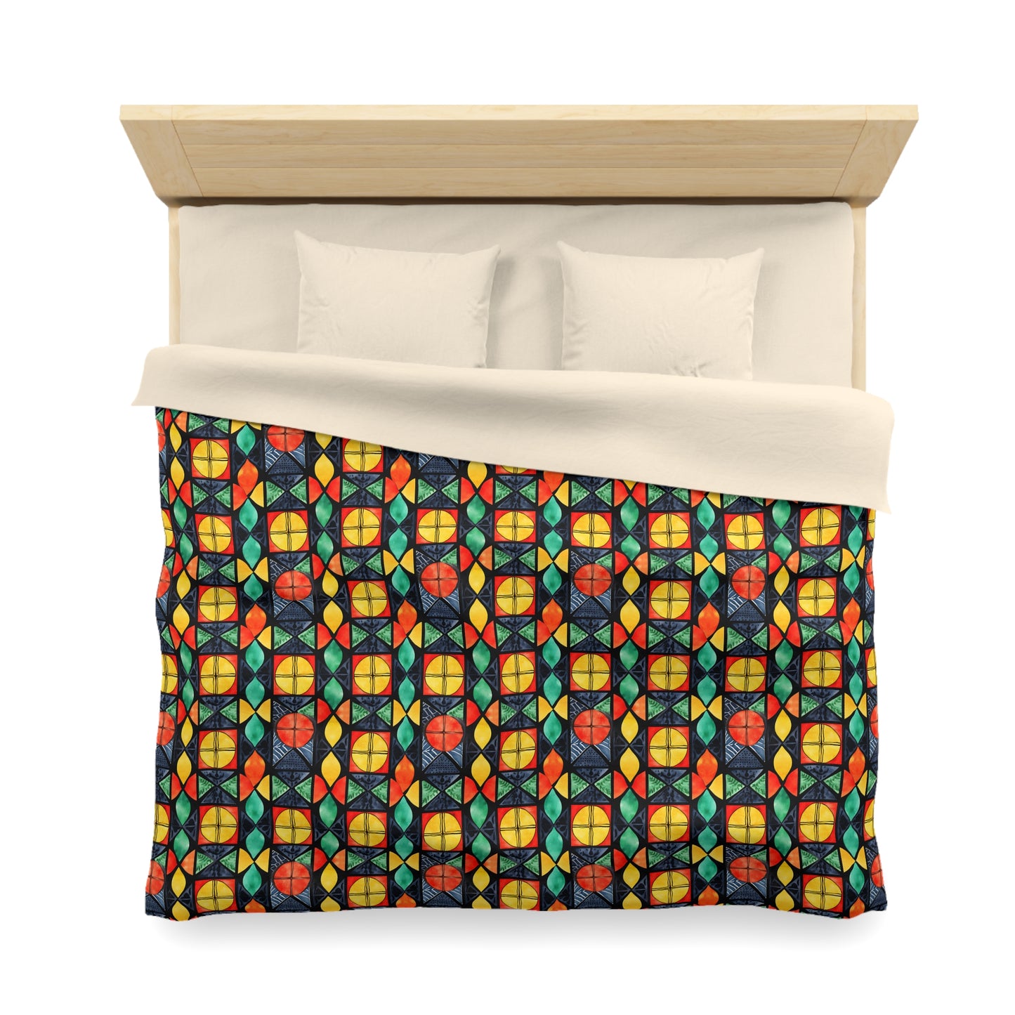 Candlelight Burst Microfiber Duvet Cover