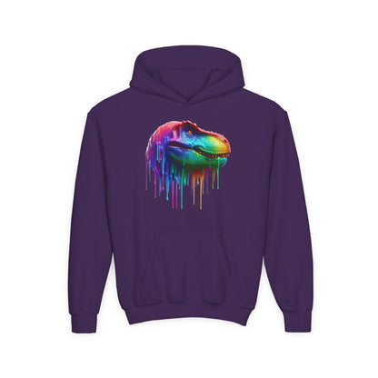 Colorful Dinosaur Youth Hoodie