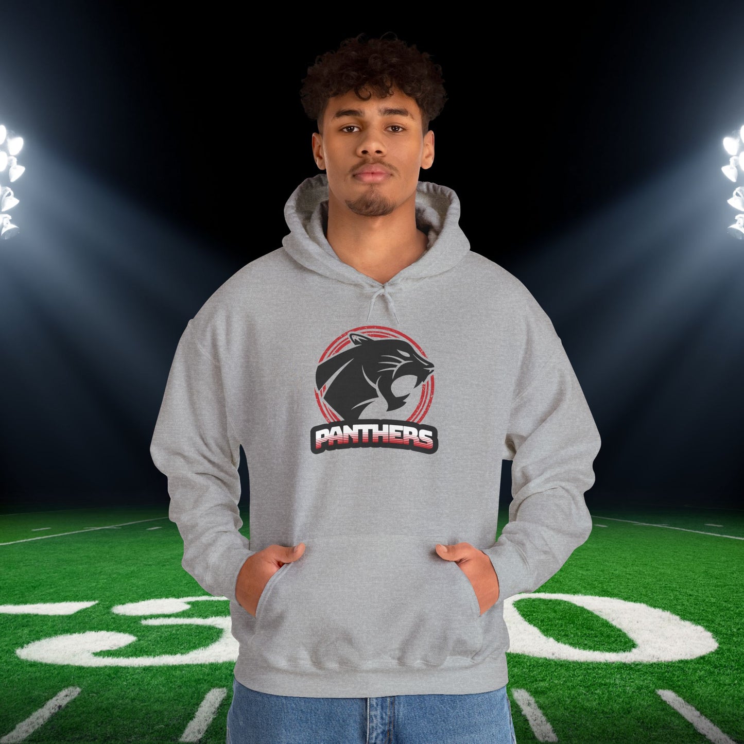 Panthers Circle Adult Heavy Blend™ Hooded Sweatshirt