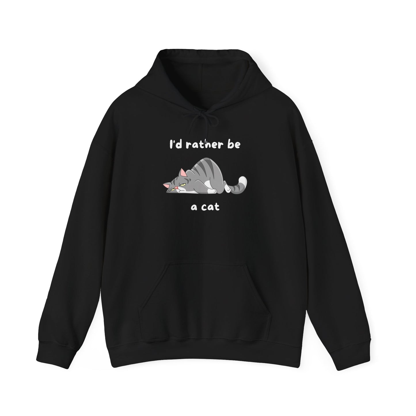 I'd Rather Be A Cat Heavy Blend™ Hooded Sweatshirt