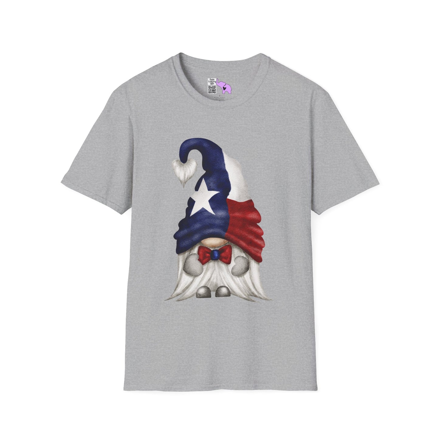 Texas Bowtie Gnome Adult T-shirt
