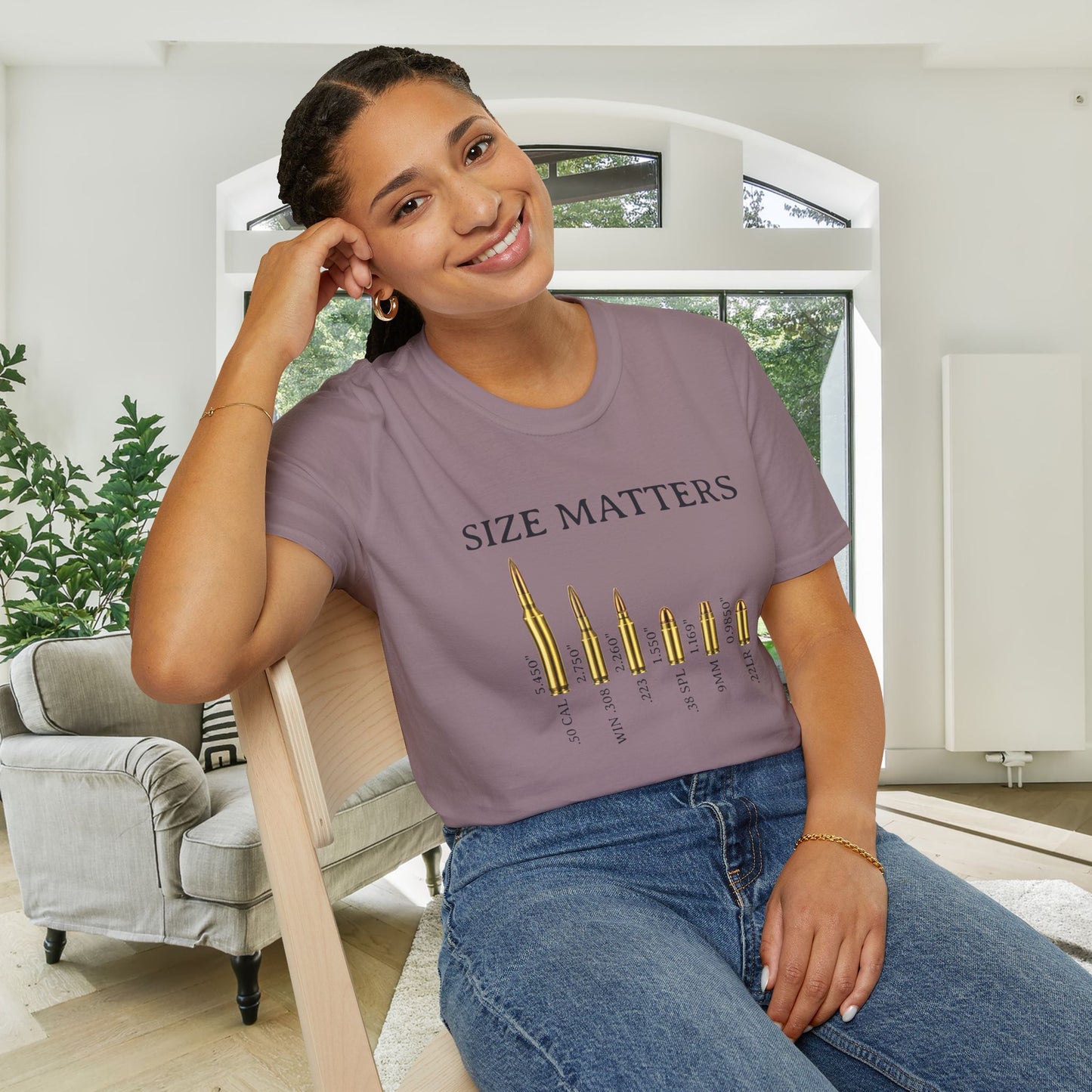 Size Matters (Ammo) Adult T-shirt