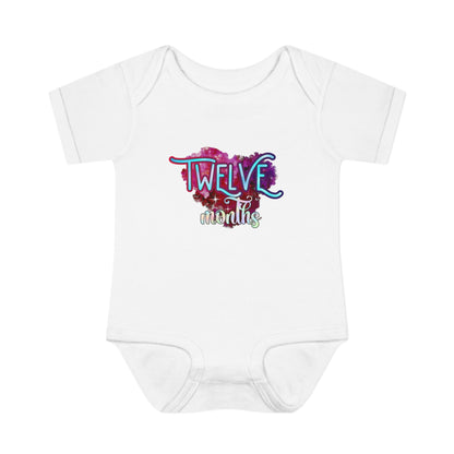 Stardust Baby Milestone Bodysuit-Twelve Months