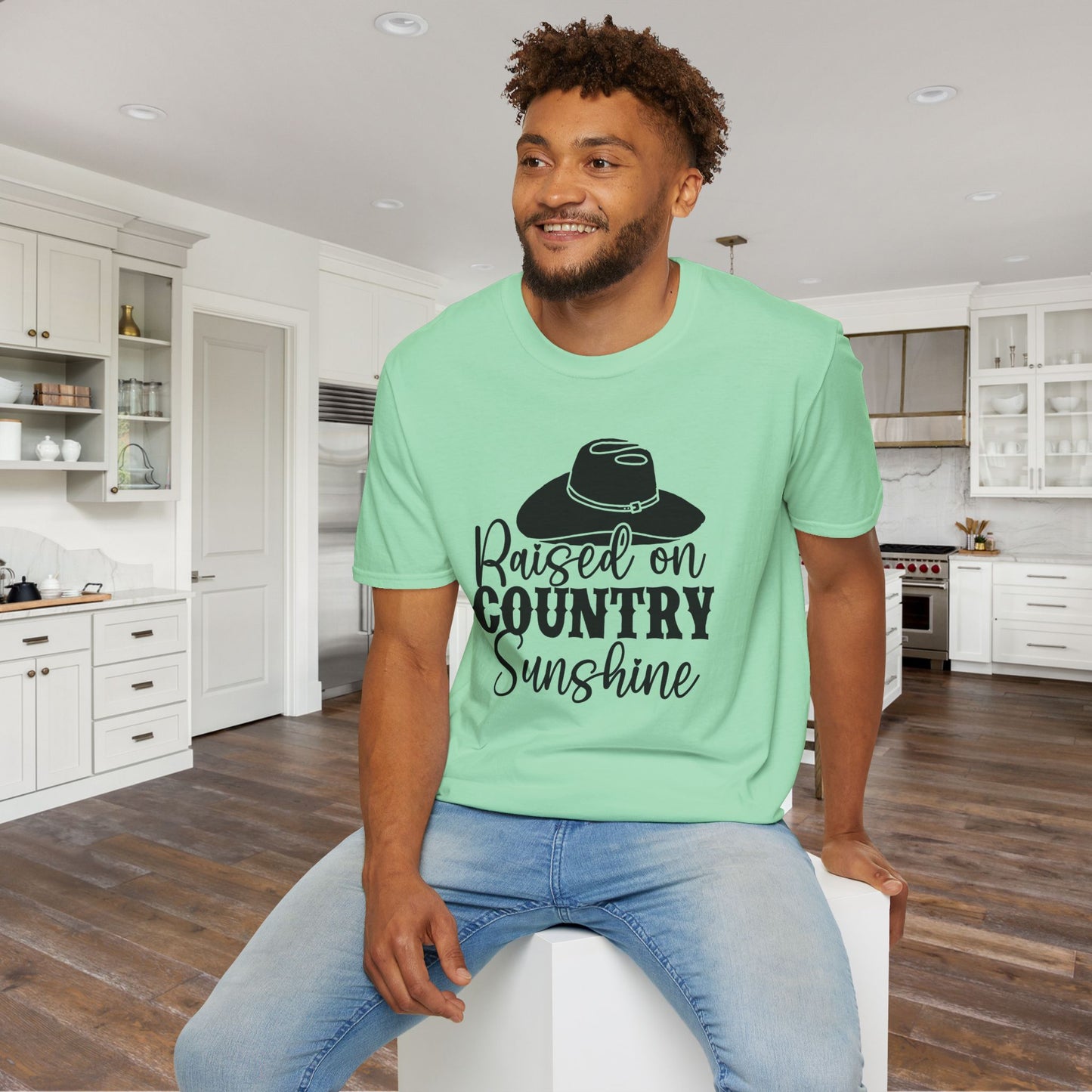 Raised On Country Sunshine Adult T-shirt