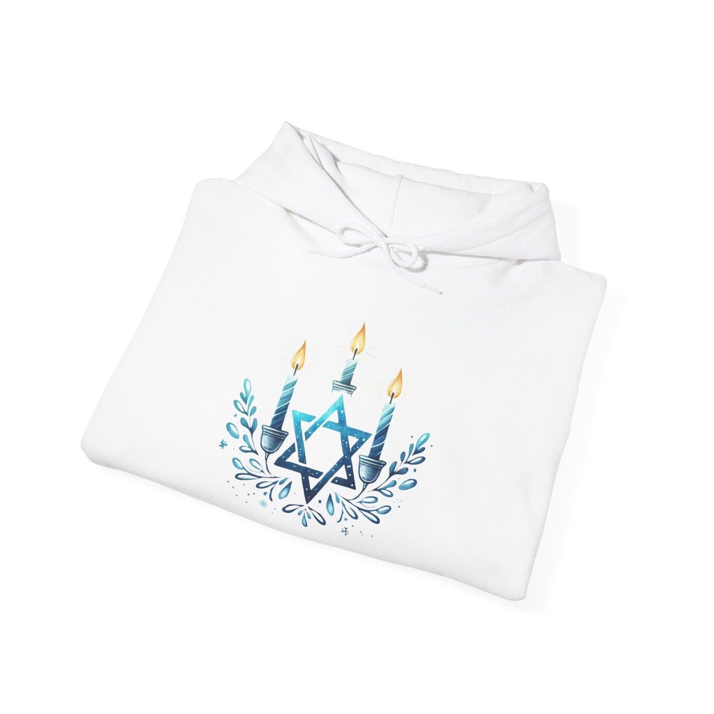 Star & Flame Hanukkah Adult Heavy Blend™ Hooded Sweatshirt