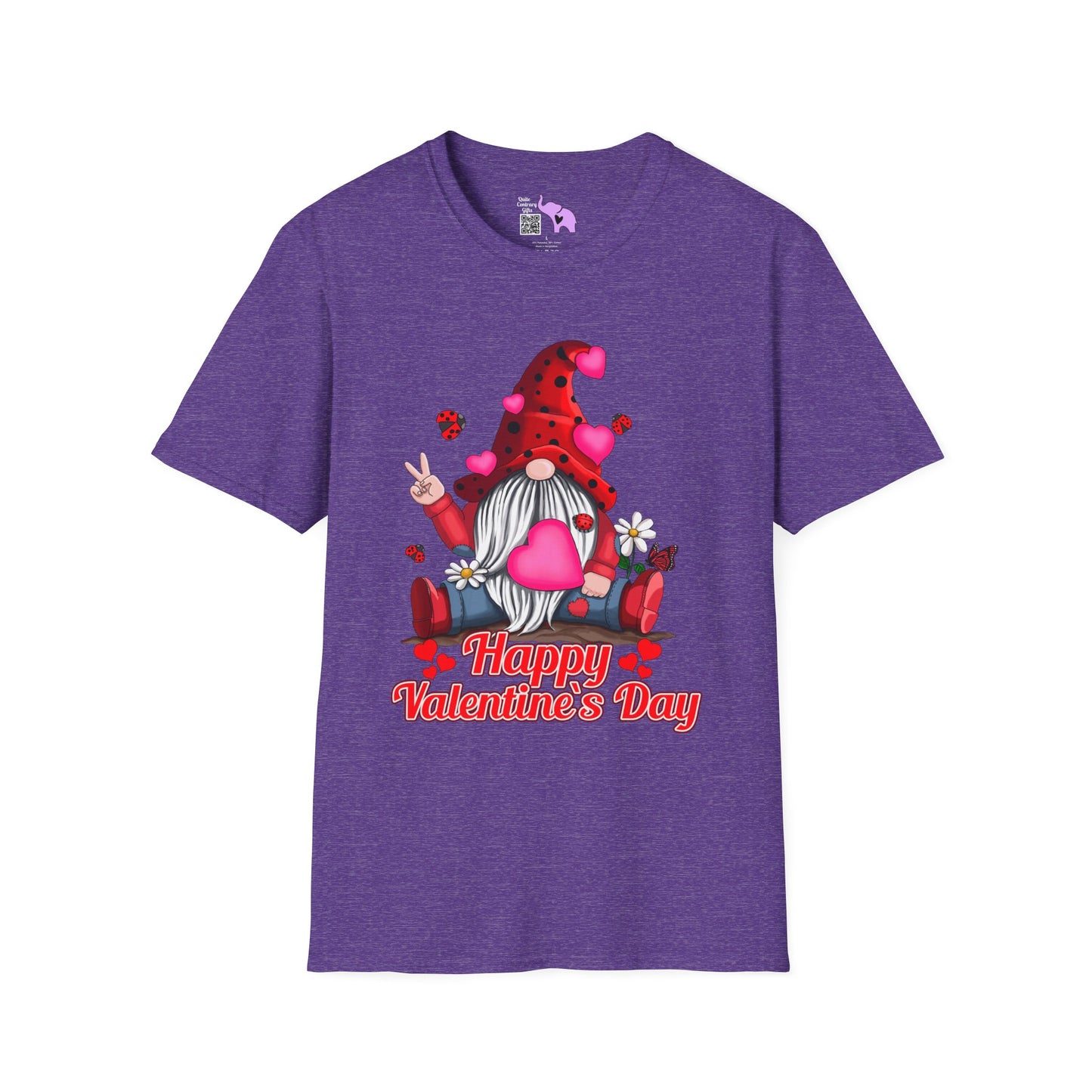 Happy Valentine's Day Gnome Adult T-shirt