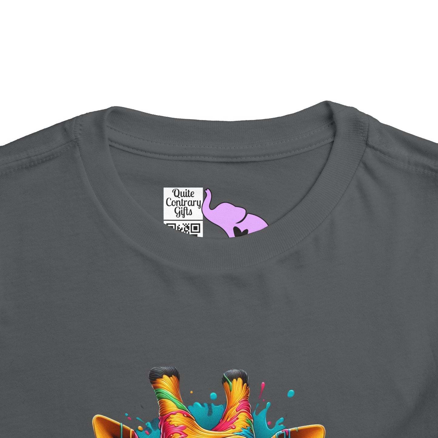 Colorful Giraffe Toddler Tee