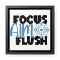 Focus, Aim, Flush Canvas Wraps, Square Frame