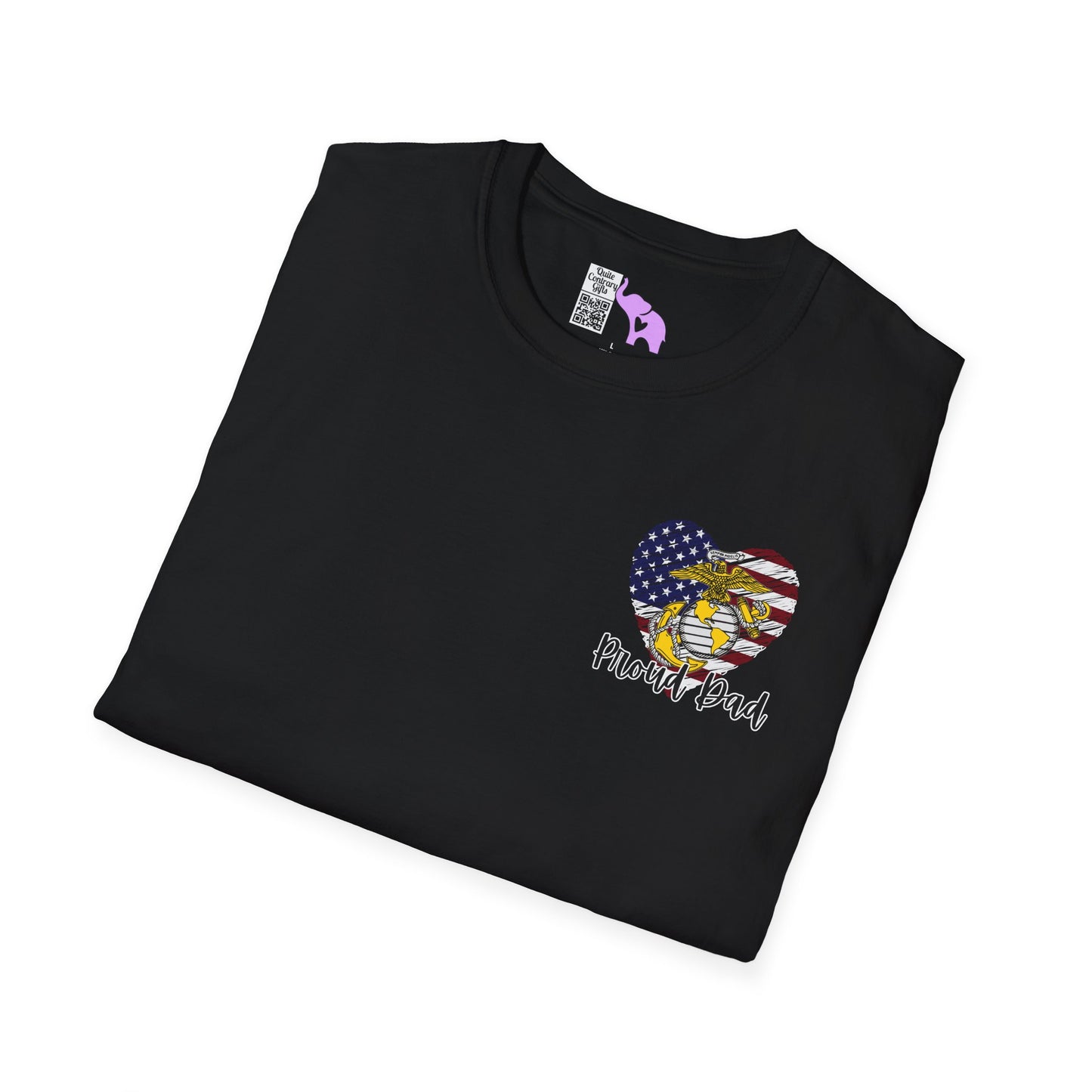 Proud Dad of US  Marine Daughter Adult T-shirt