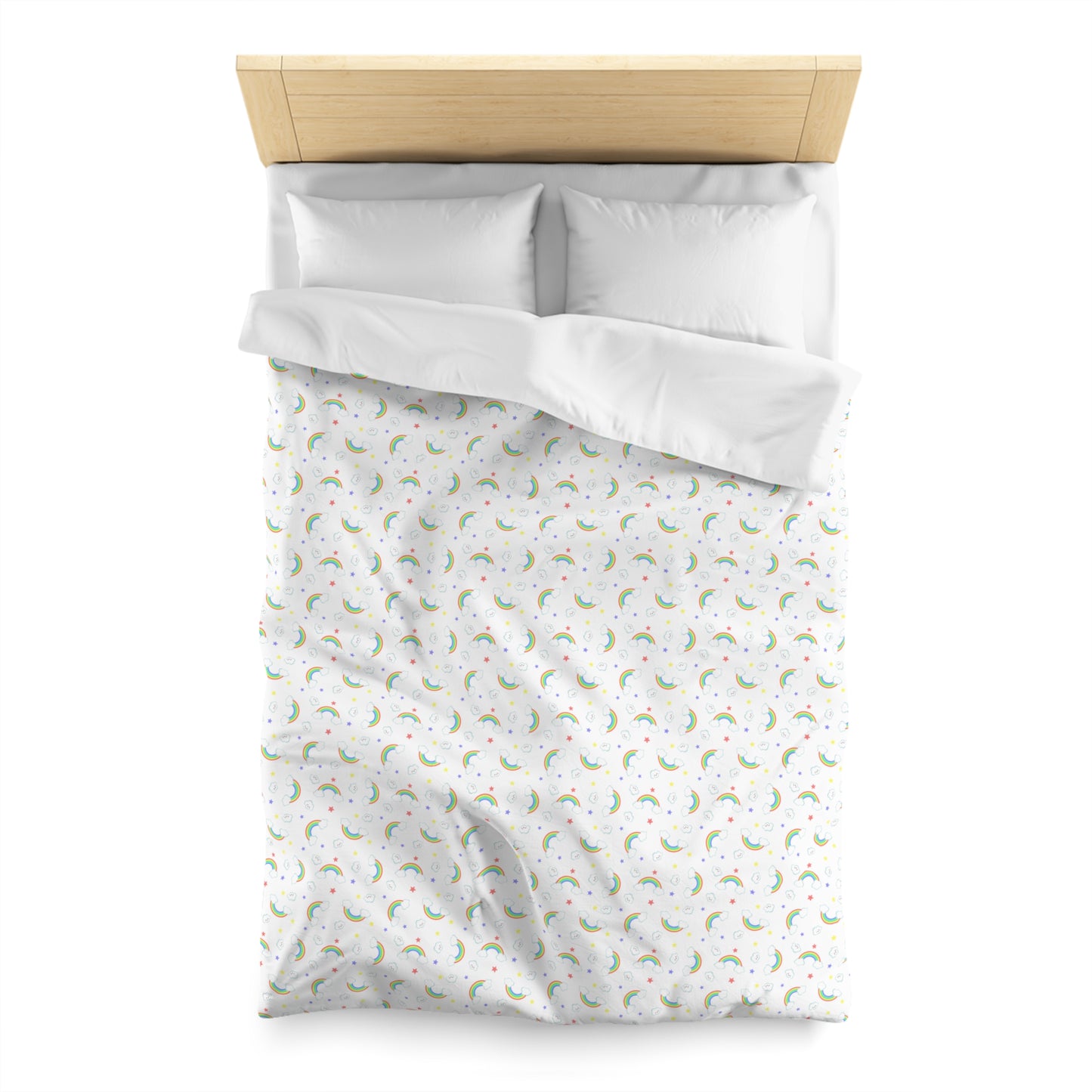 Rainbow Smiles & Stars Duvet Bedding Set