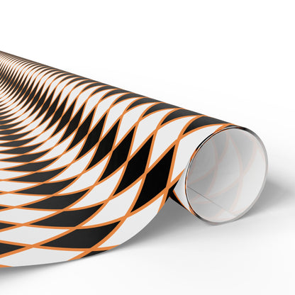 Midnight Ember Harlequin Wrapping Paper