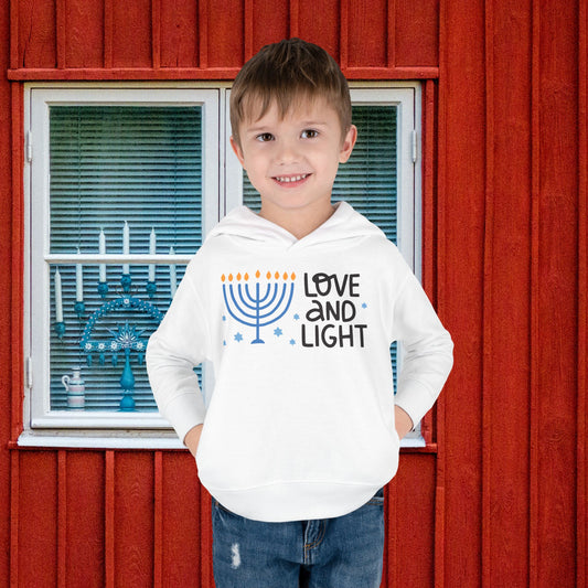 Hanukkah Love & Light Toddler Pullover Fleece Hoodie