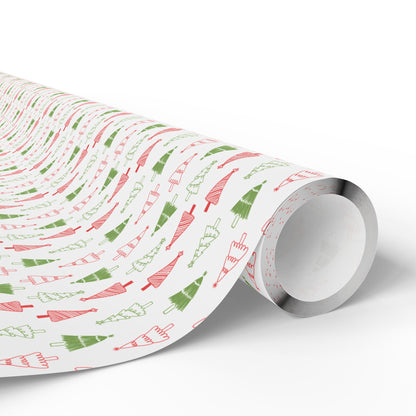 Merry Little Trees Wrapping Paper