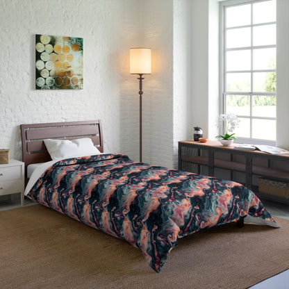 Pink Venom Marble Comforter