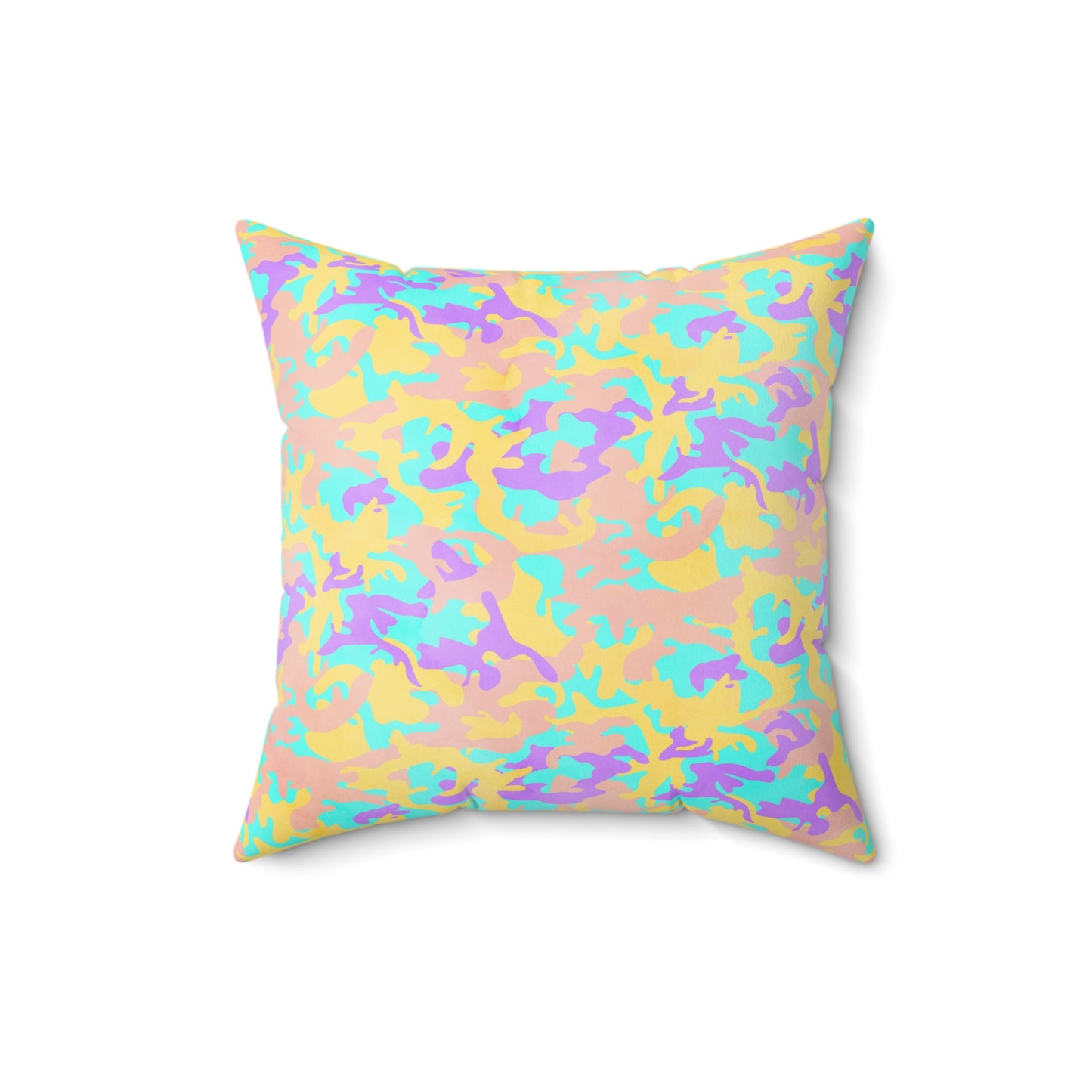 Dreamsicle Camo Throw Pillow