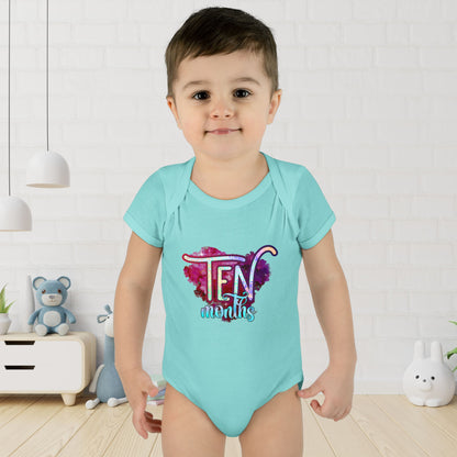 Stardust Baby Milestone Bodysuit-Ten Months