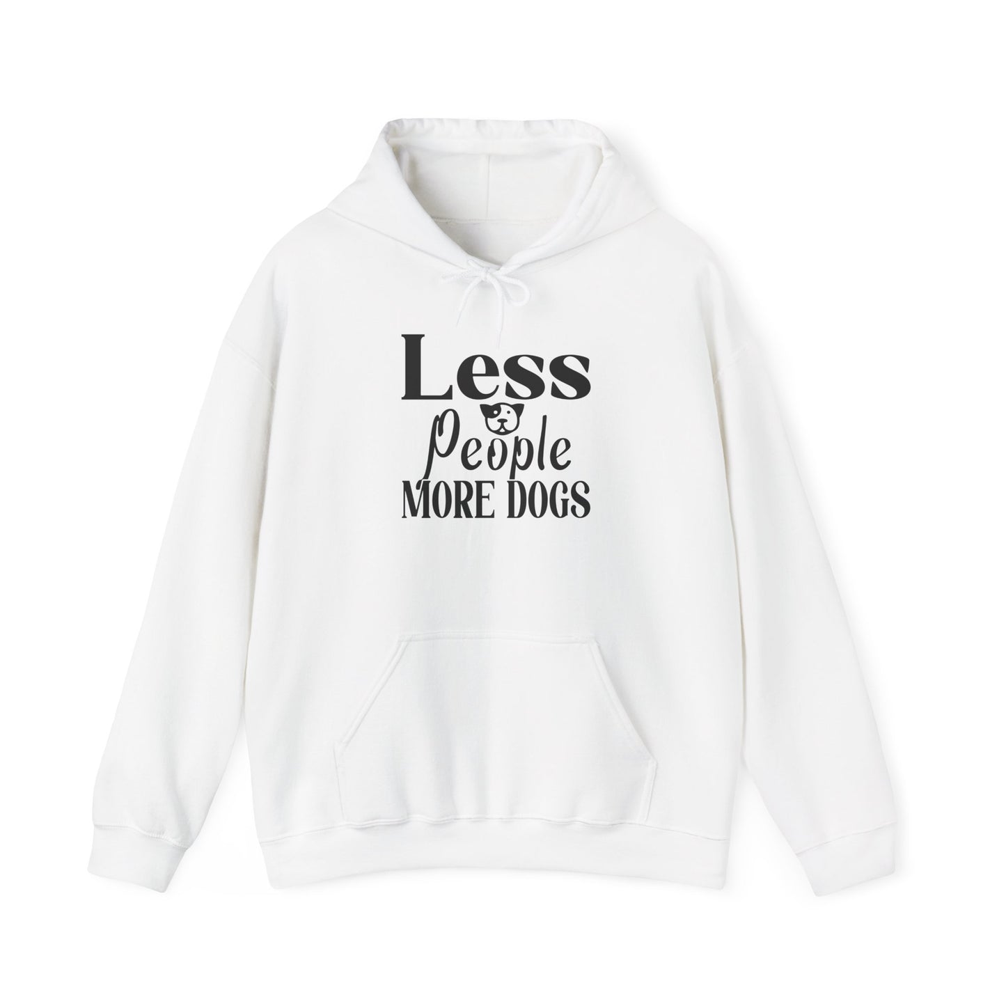 Less People More Dogs Heavy Blend™ Hooded Sweatshirt