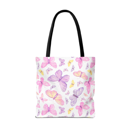 Pastel Butterfly Dreams Canvas Tote Bag