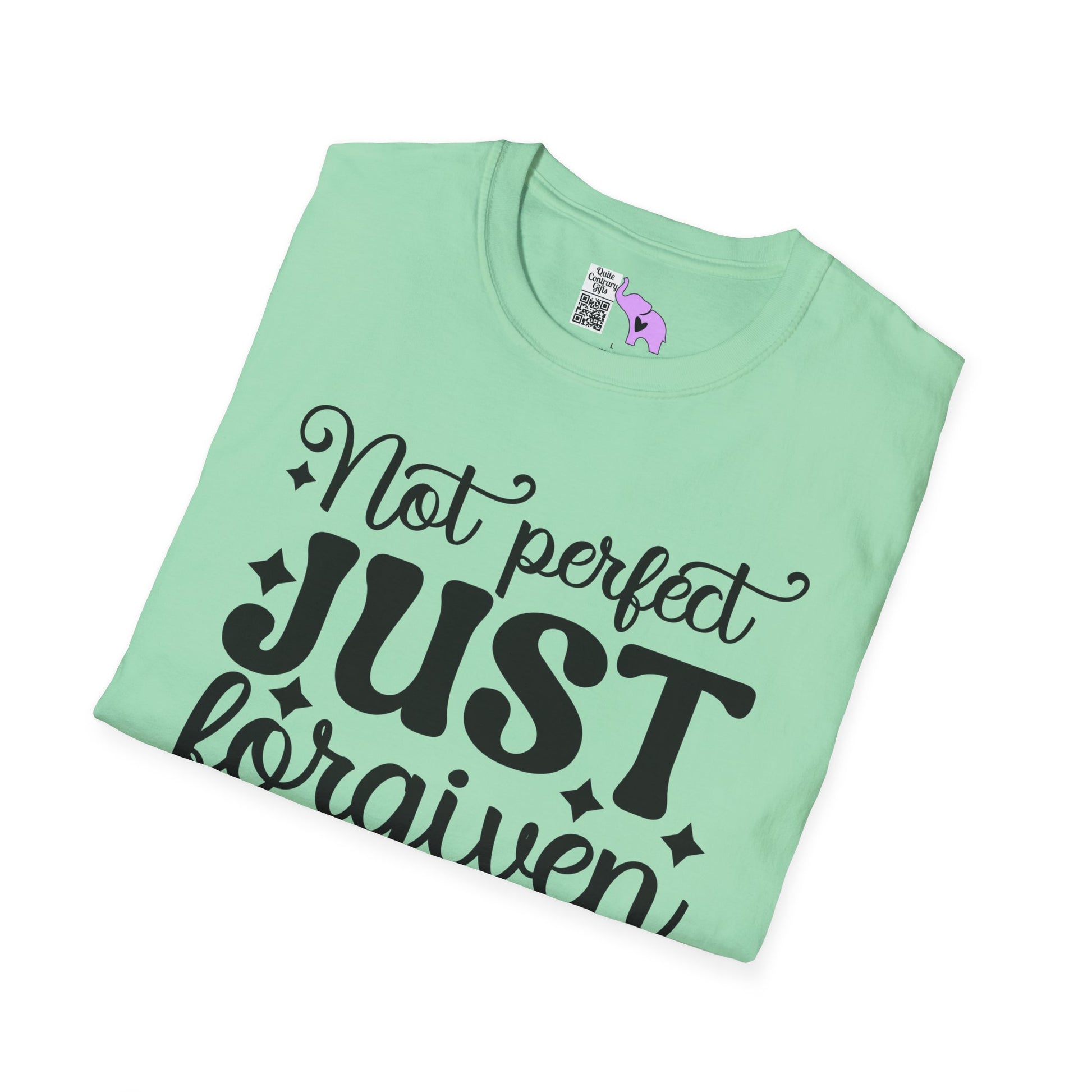 Not Perfect Just Forgiven Adult T-shirt