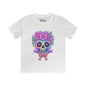 Neon Sugar Skull w/Floral Crown Youth Softstyle Tee