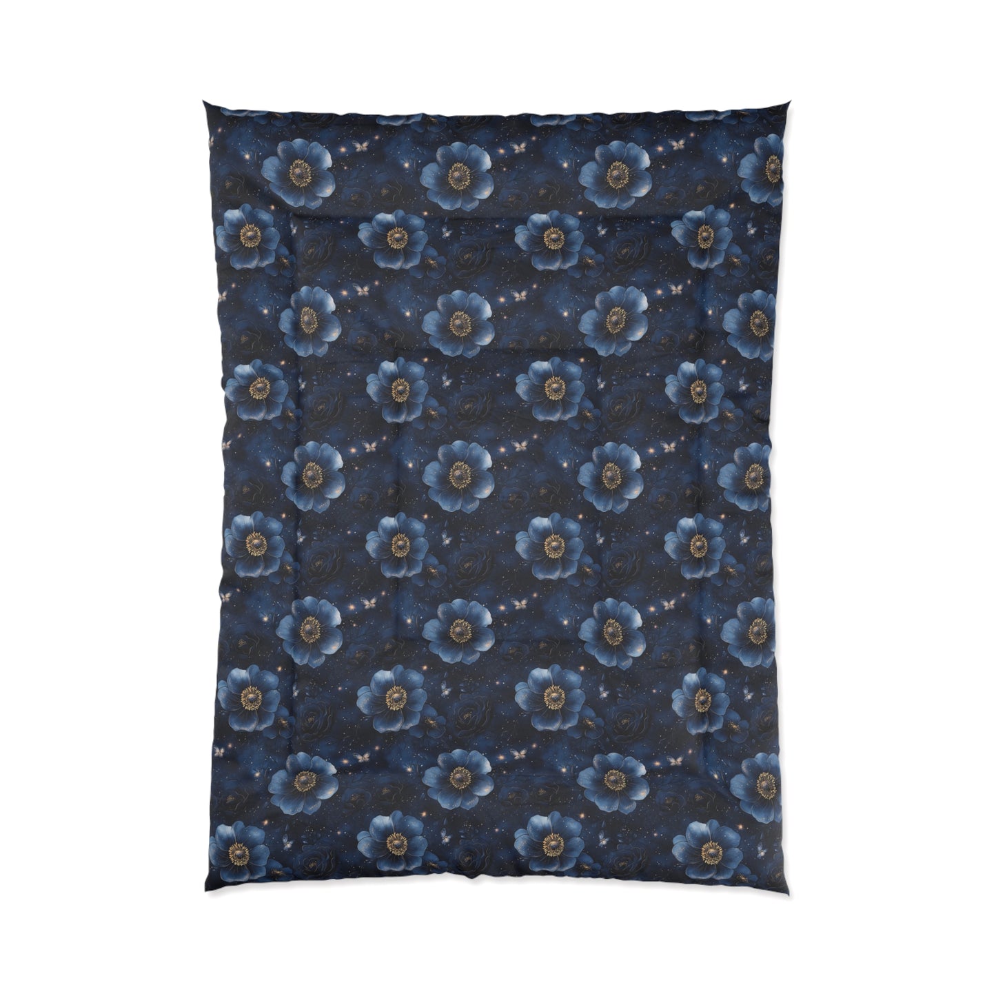 Midnight Sky Blossoms Comforter