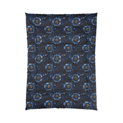 Midnight Sky Blossoms Comforter