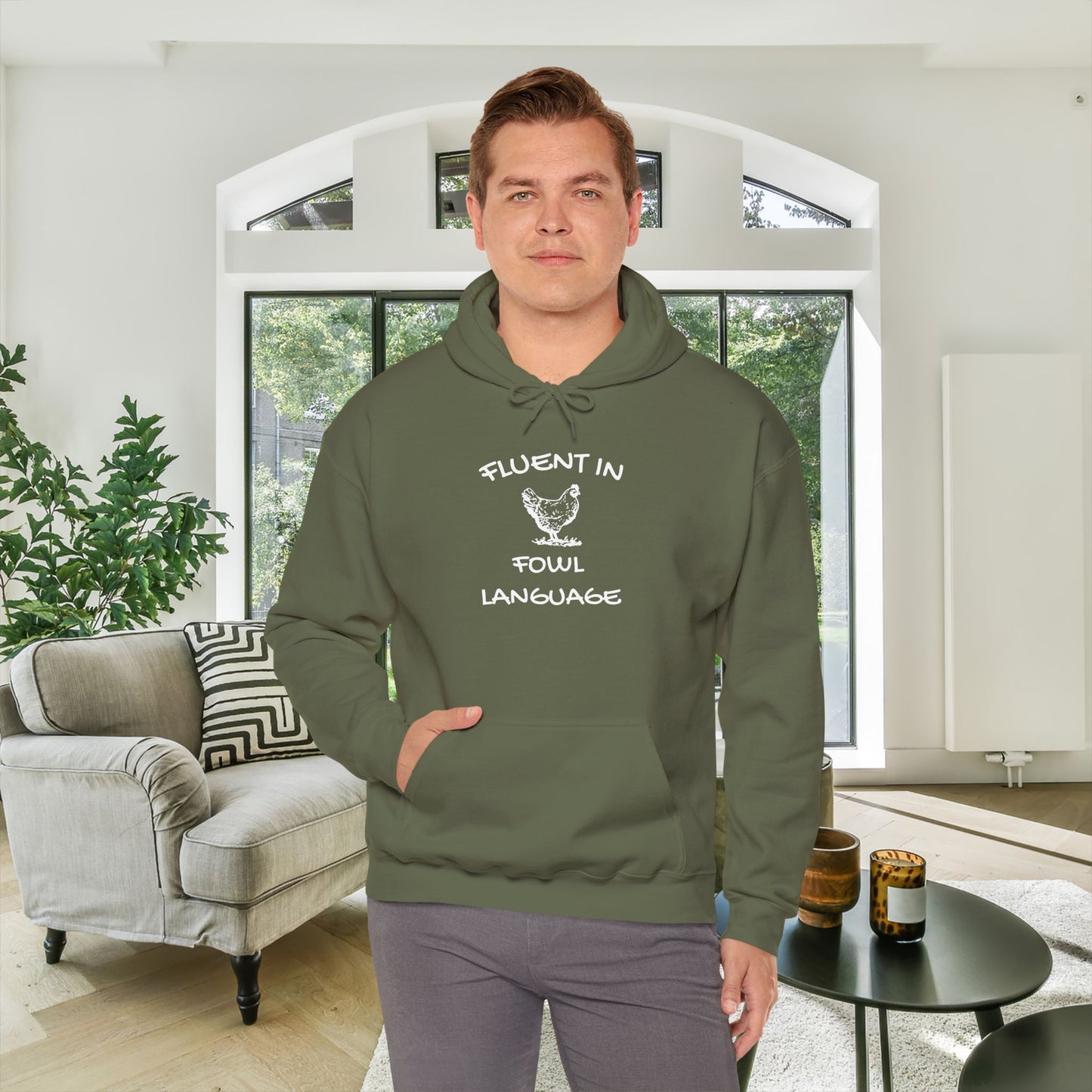 Fluent in Fowl Language Heavy Blend™ Hooded Sweatshirt