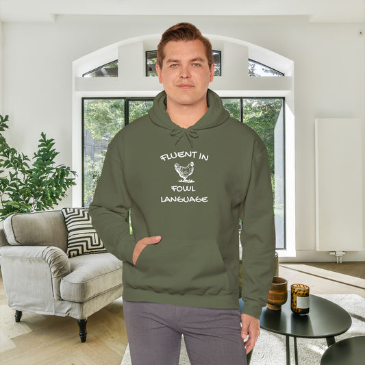 Fluent in Fowl Language Heavy Blend™ Hooded Sweatshirt