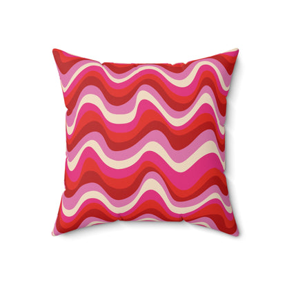 Blush Frequency Throw Pillow