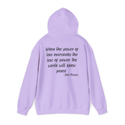 ""When the Power of Love Overcomes the Love of Power, the World Will Know Peace Heavy Blend™ Hooded Sweatshirt