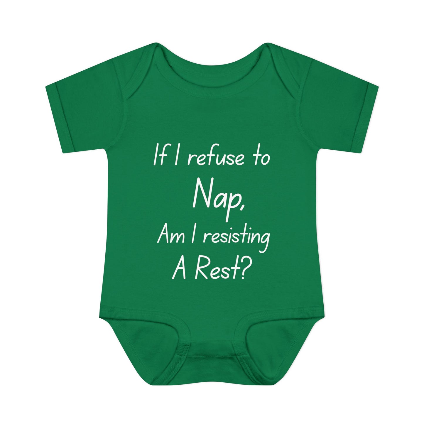 If I Refuse To Nap Am I Resisting A Rest? Infant Baby Rib Bodysuit