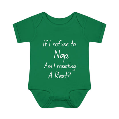 If I Refuse To Nap Am I Resisting A Rest? Infant Baby Rib Bodysuit