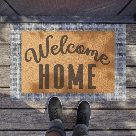 Welcome Home Coconut Fiber Doormat