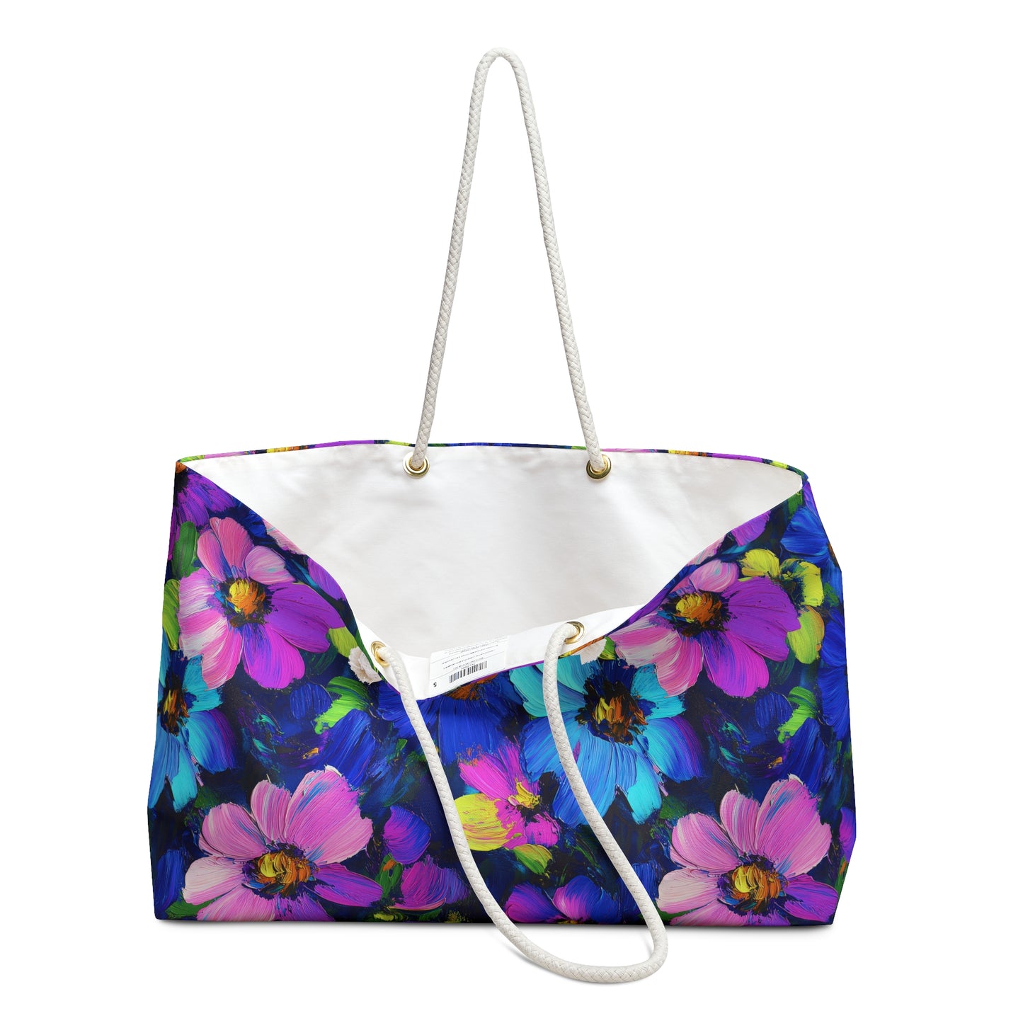 Watercolor Daisies Weekender Bag