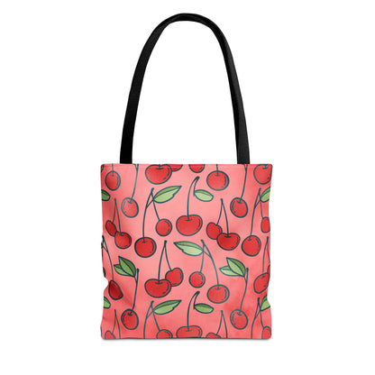 Cherry Bombshell Canvas Tote Bag