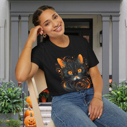 Creepy Black Cats 5 Adult T-shirt