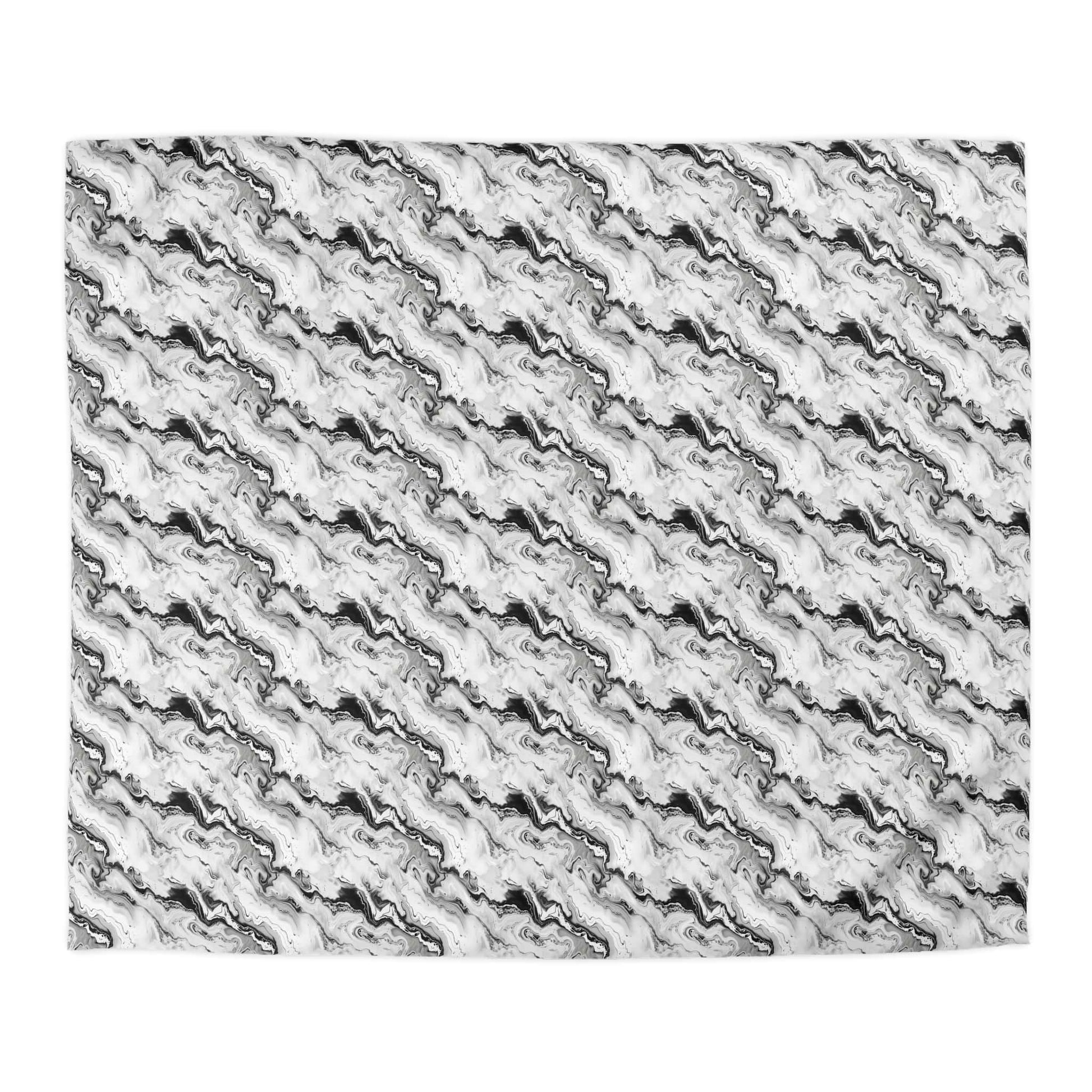 Frost Veil Marble Microfiber Duvet Cover