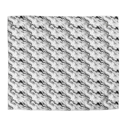 Frost Veil Marble Microfiber Duvet Cover