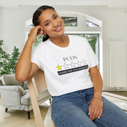 PCOS 1 Star Would Not Recommend Adult T-shirt