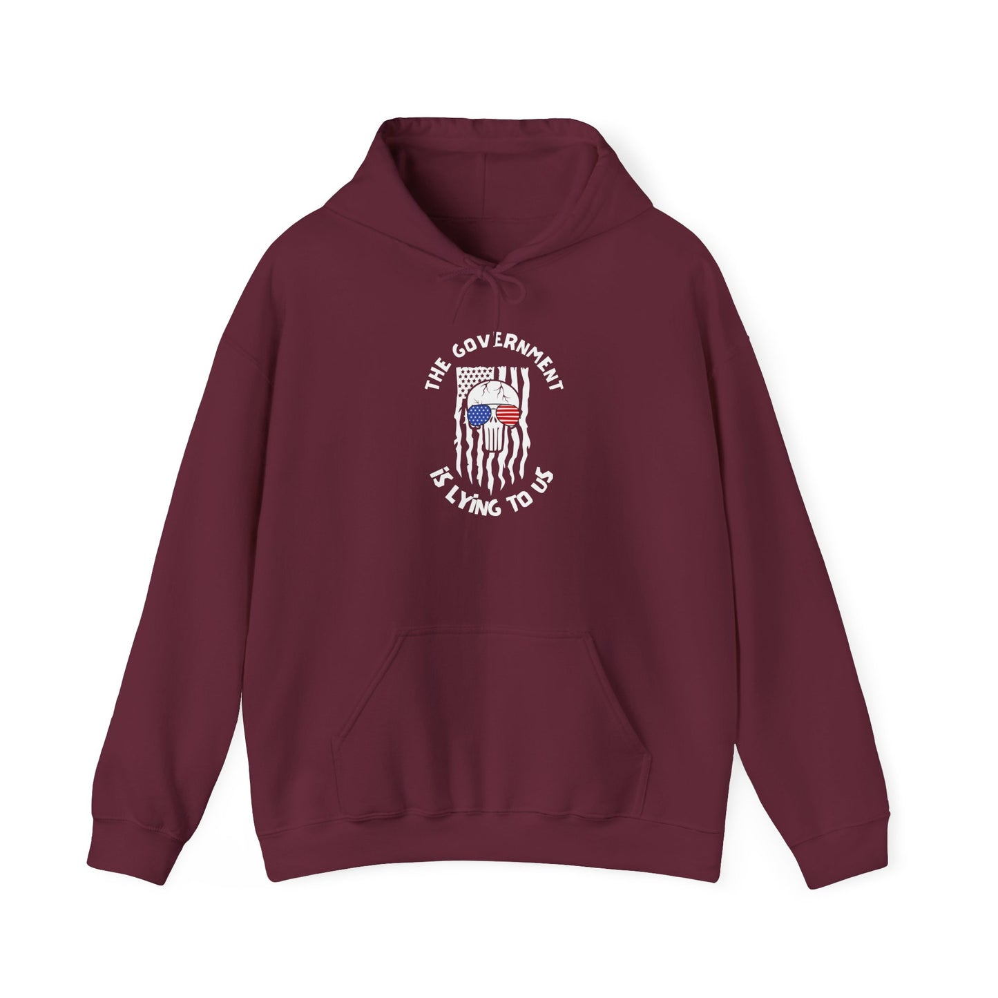 The Government is Lying To Us Skull Heavy Blend™ Hooded Sweatshirt