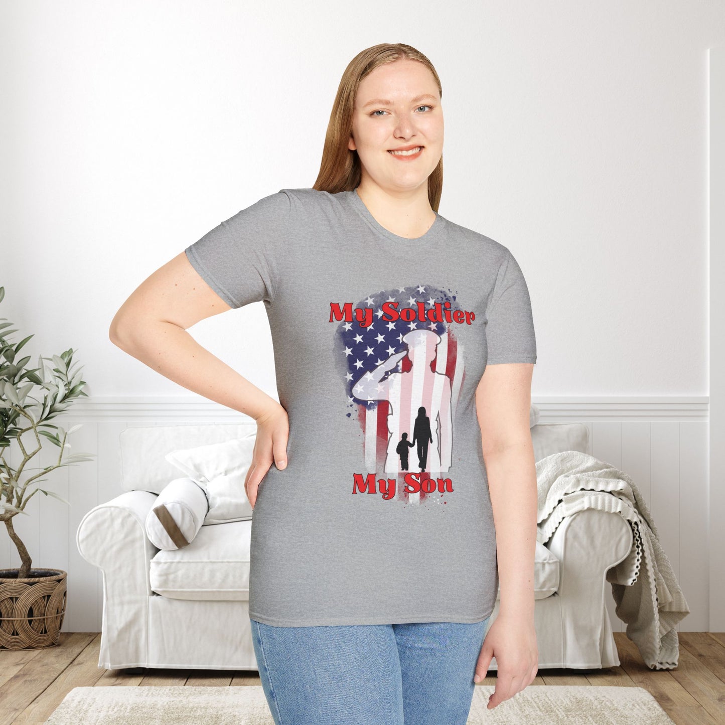 My Soldier My Son (Mom) Adult T-shirt