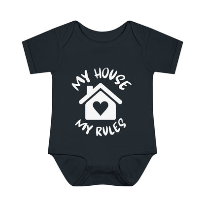 My House My Rules Infant Baby Rib Bodysuit