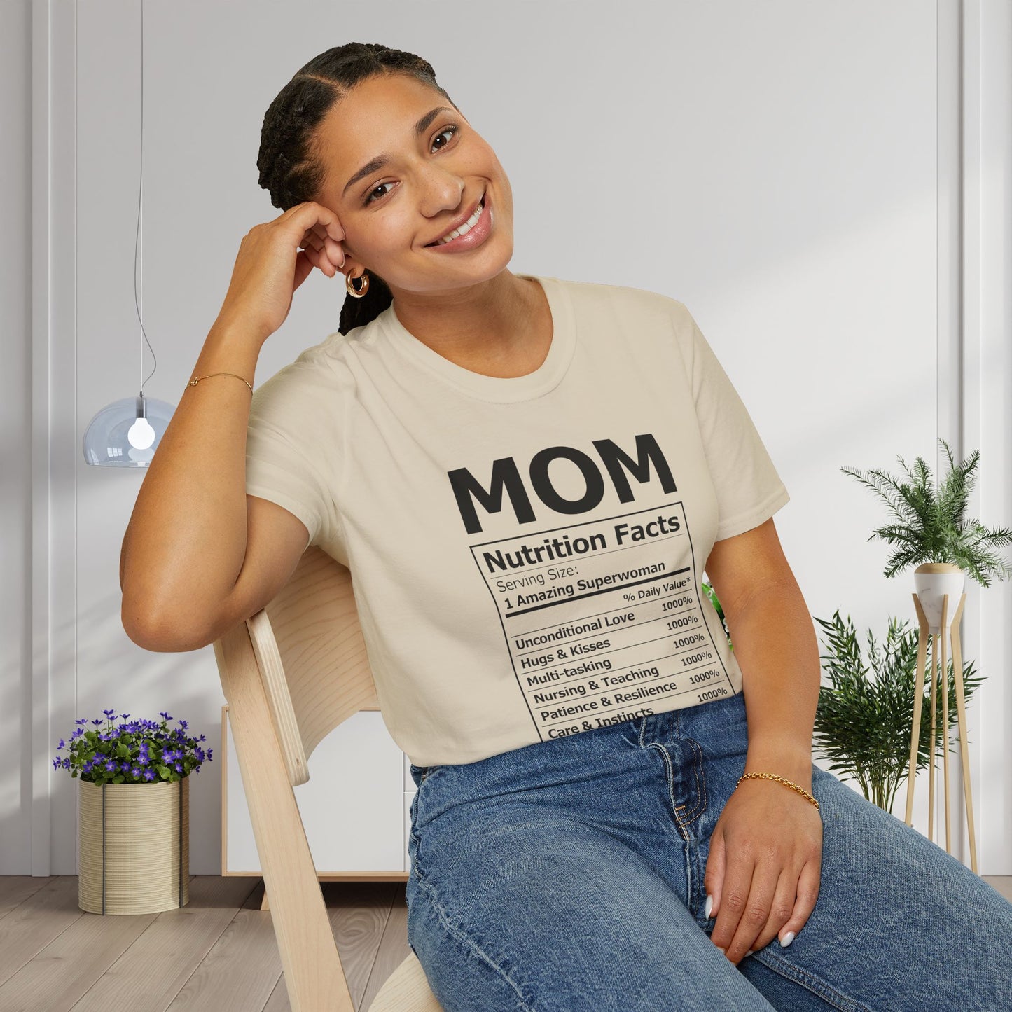 Mom Nutrition Facts Adult T-shirt