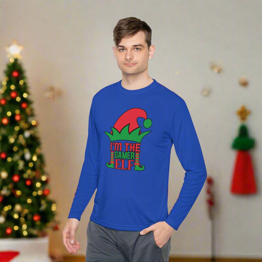 I'm The Boss Elf Adult Long Sleeve Tee